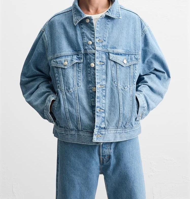 Veste en jean coupe carrée – Image 4