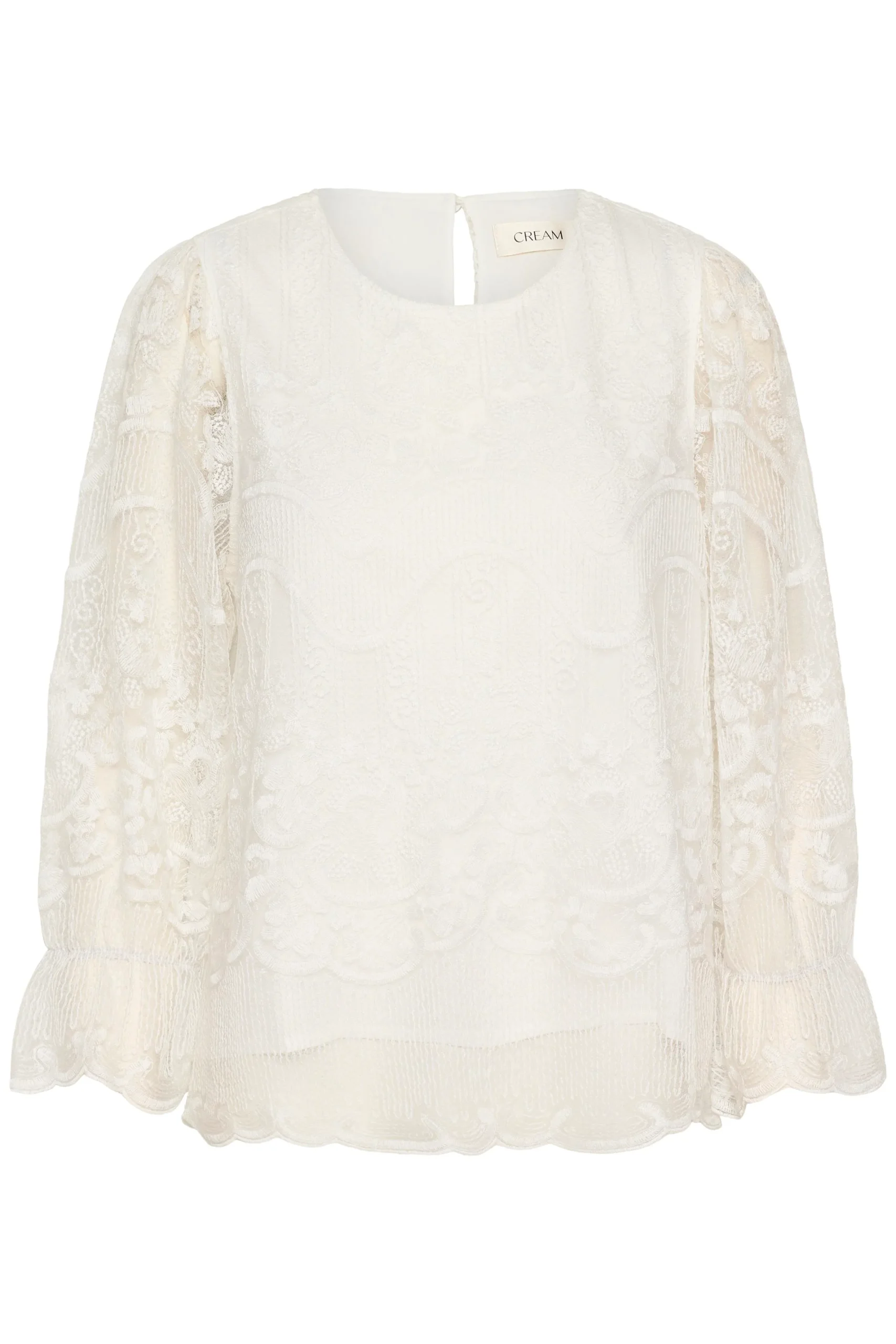 Blouse à manches transparentes et broderies – Image 7