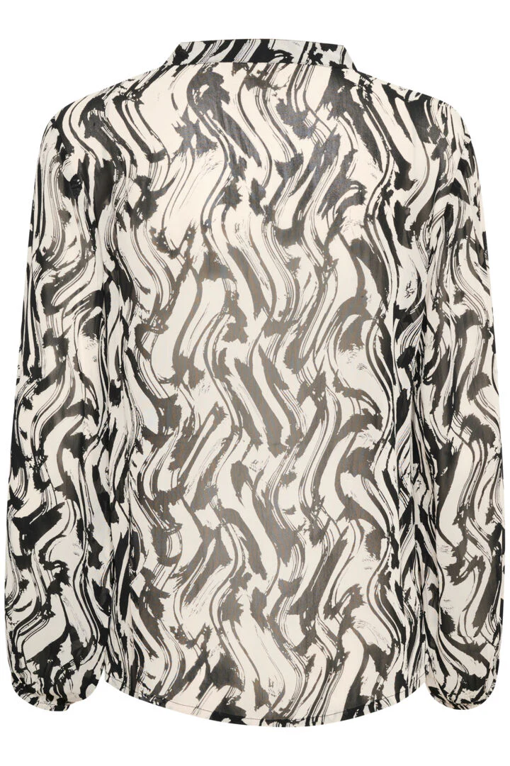 Blouse fluide à motif abstrait – Image 6