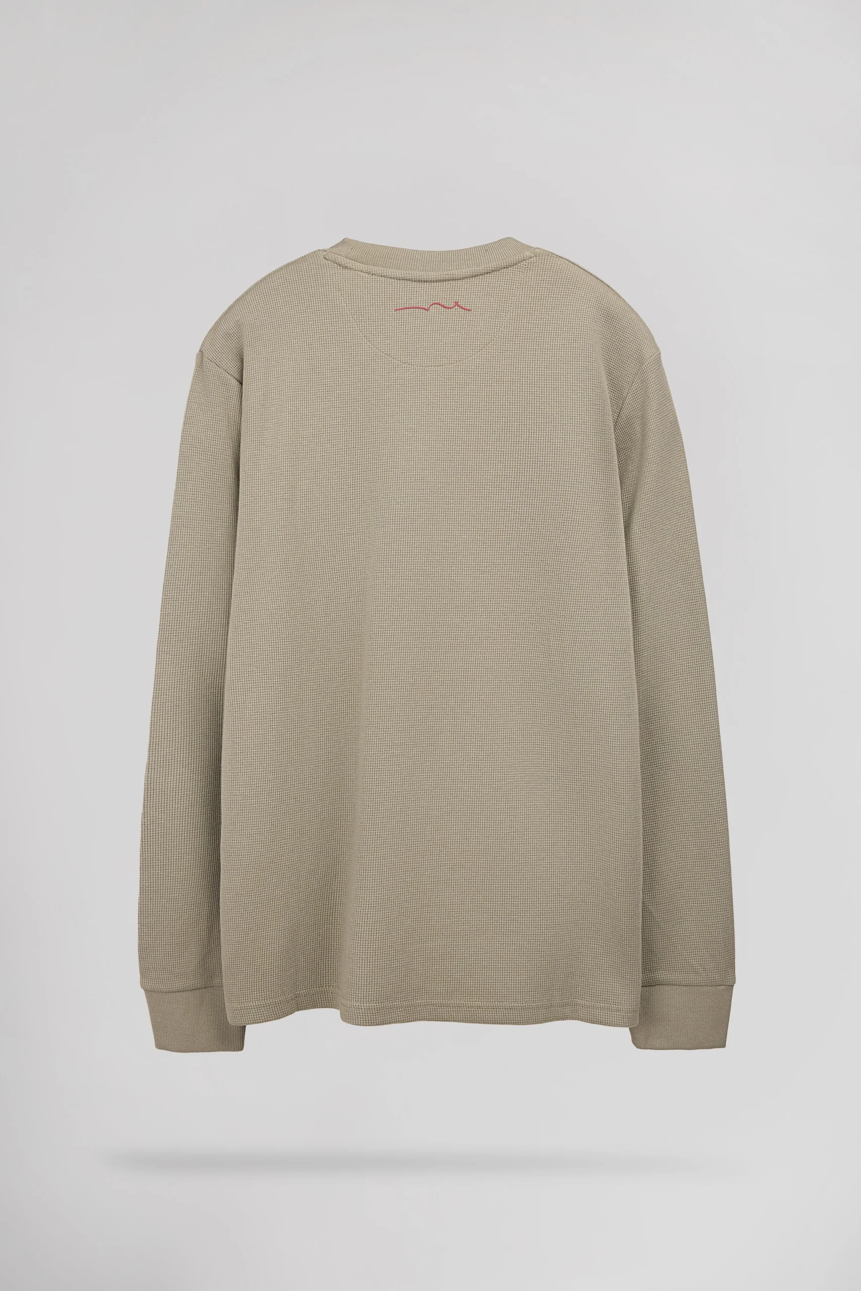 T-shirt T-WAFFLE ML BLEACH KAKI – Image 3