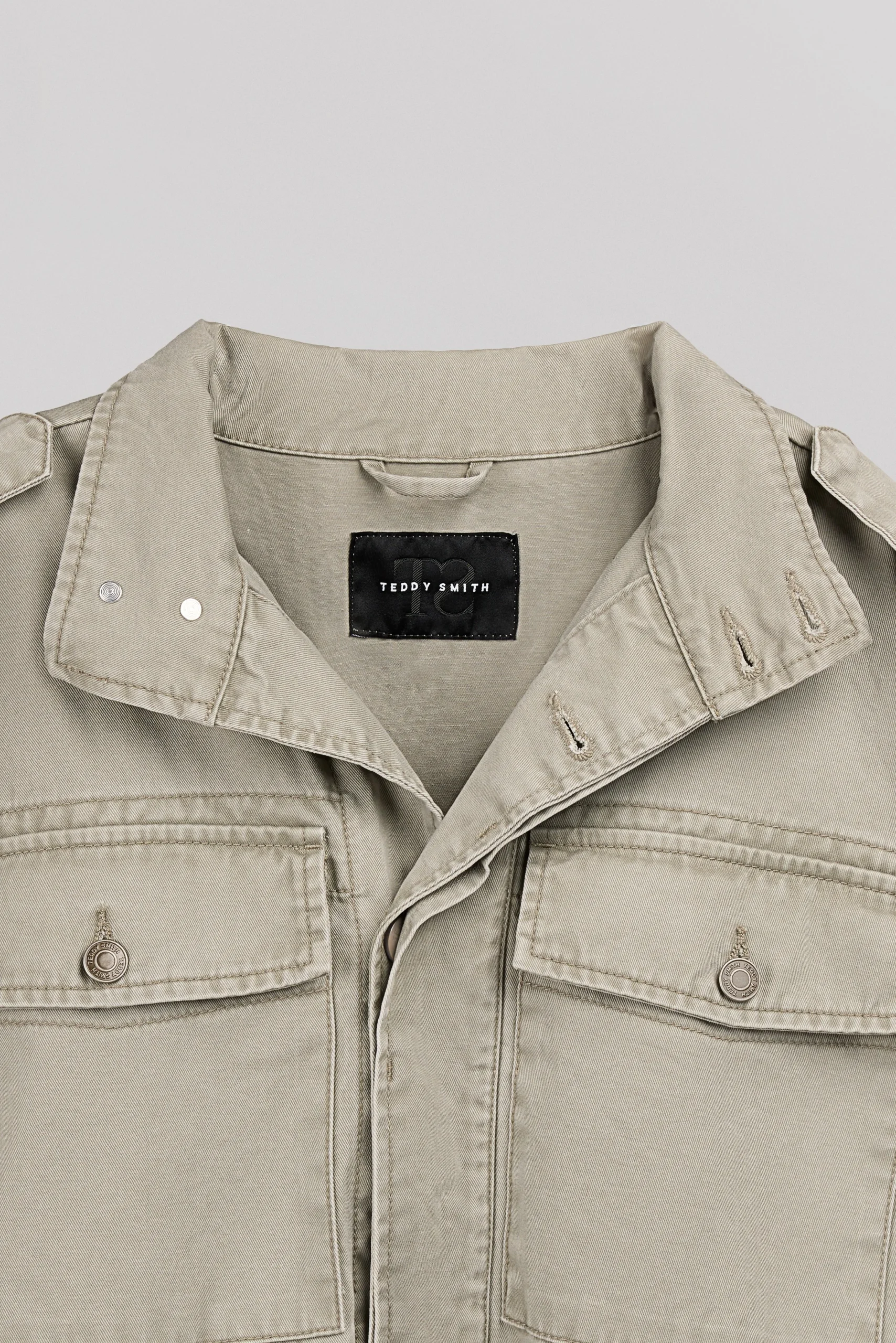 Blouson B-DAKOTA BLEACH KAKI – Image 6