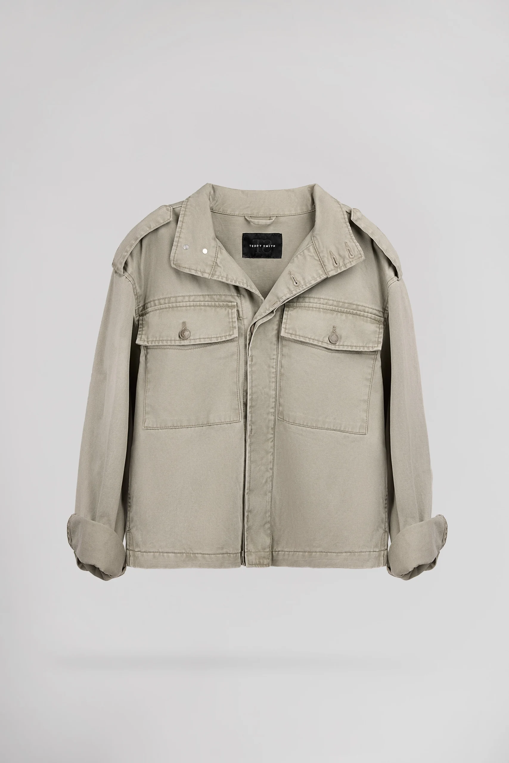 Blouson B-DAKOTA BLEACH KAKI – Image 3