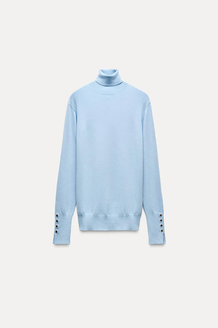 Pull basique en maille unie - Bordeaux – Image 9