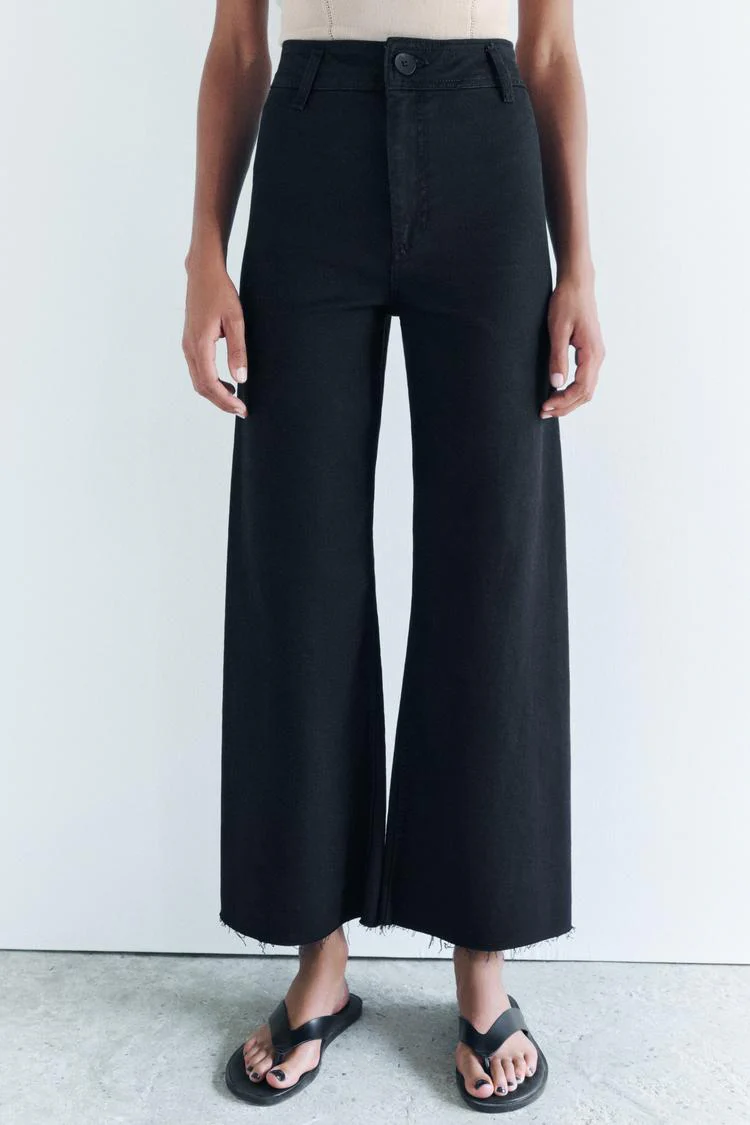Jean collection zw marine droit a taille haute - Bleu – Image 8