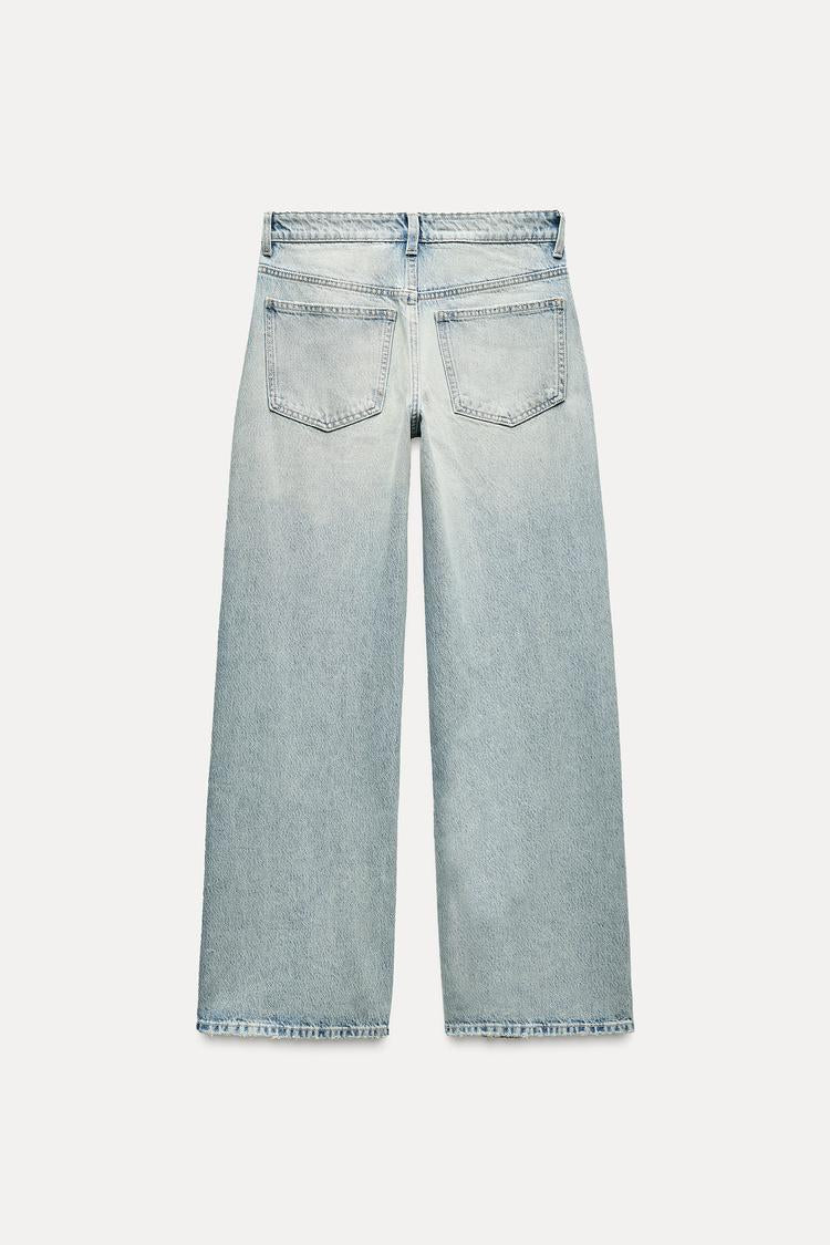 Jean trf wide leg taille normale - Bleu nuit – Image 9