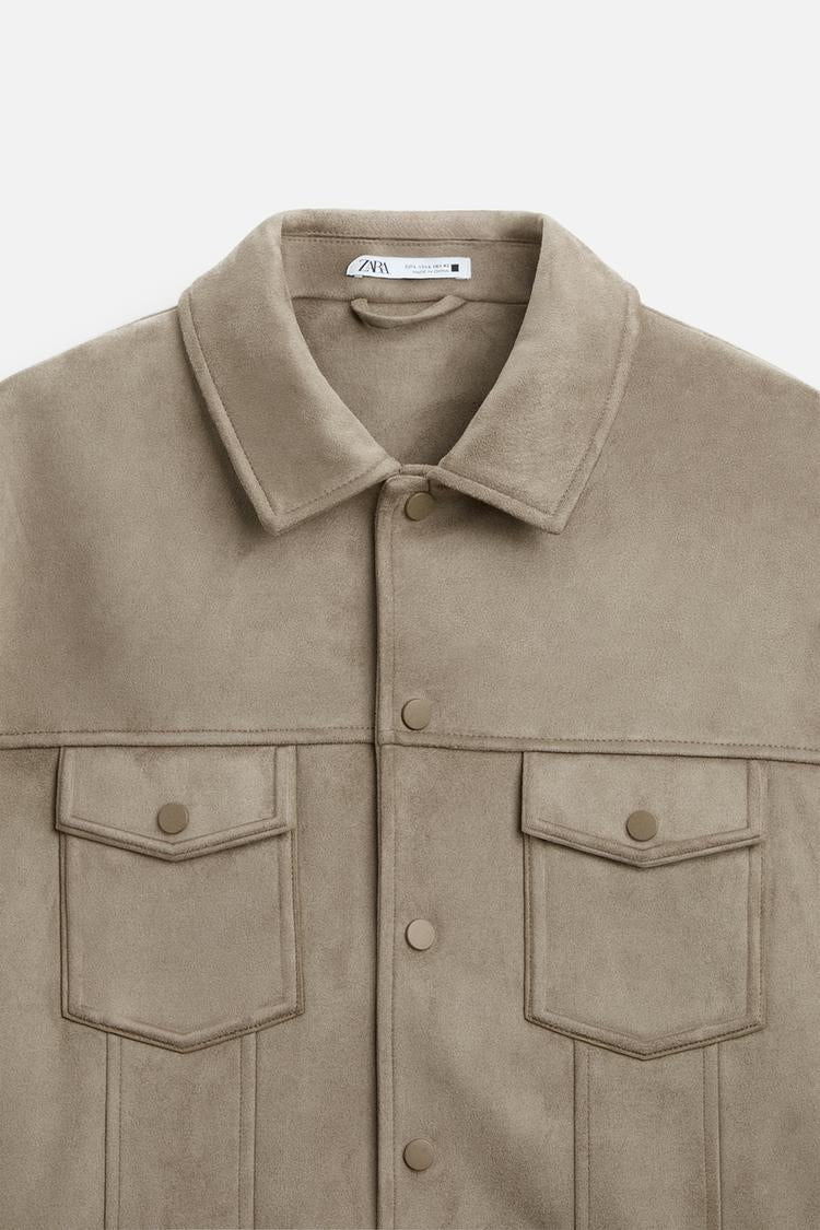Blouson en matière synthétique - Noir – Image 7