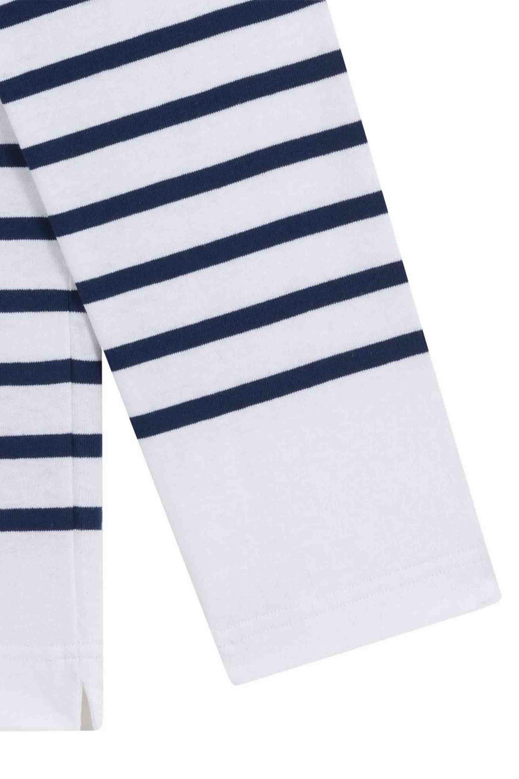 Marinière Marine Nationale blanche et marine pour homme – Image 5