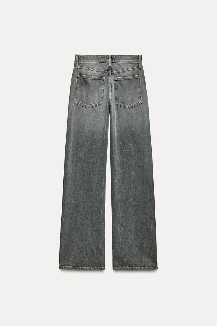Jean trf wide leg taille normale - Bleu nuit – Image 5