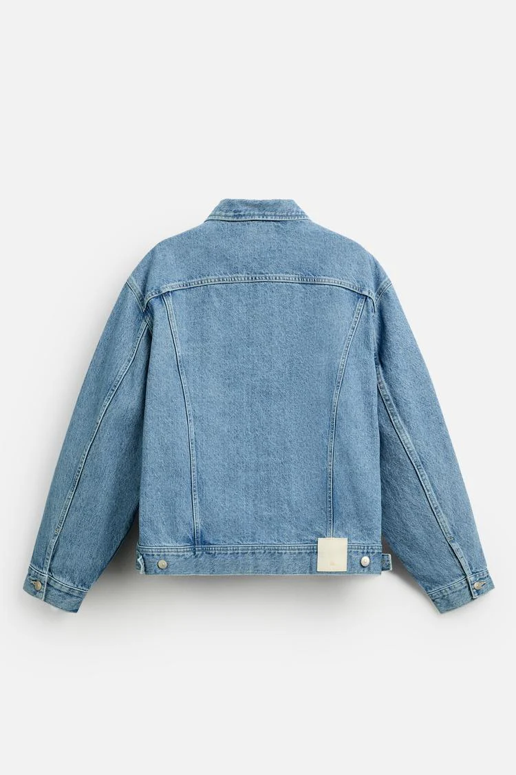 Veste en jean coupe carrée – Image 2