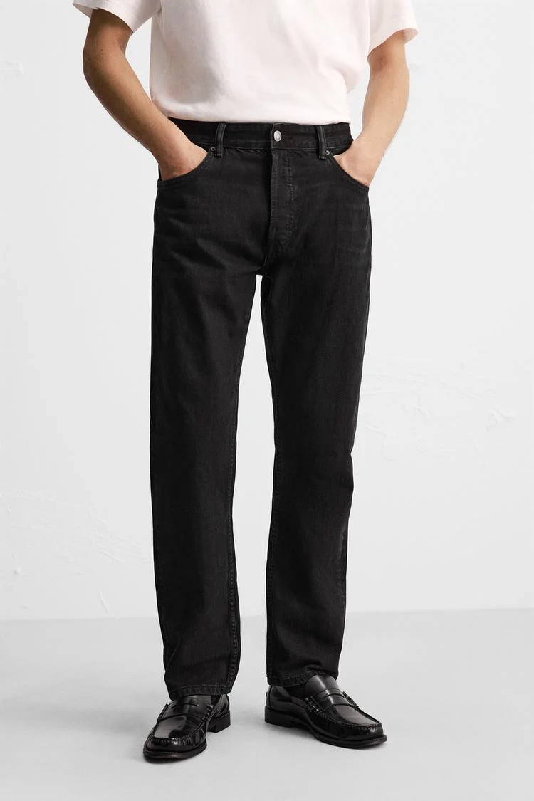 Jean coupe classique - Noir – Image 5