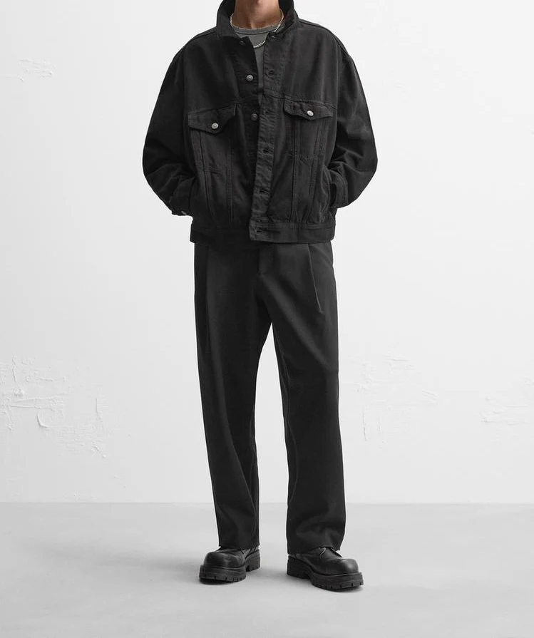 Veste en jean coupe carrée – Image 8