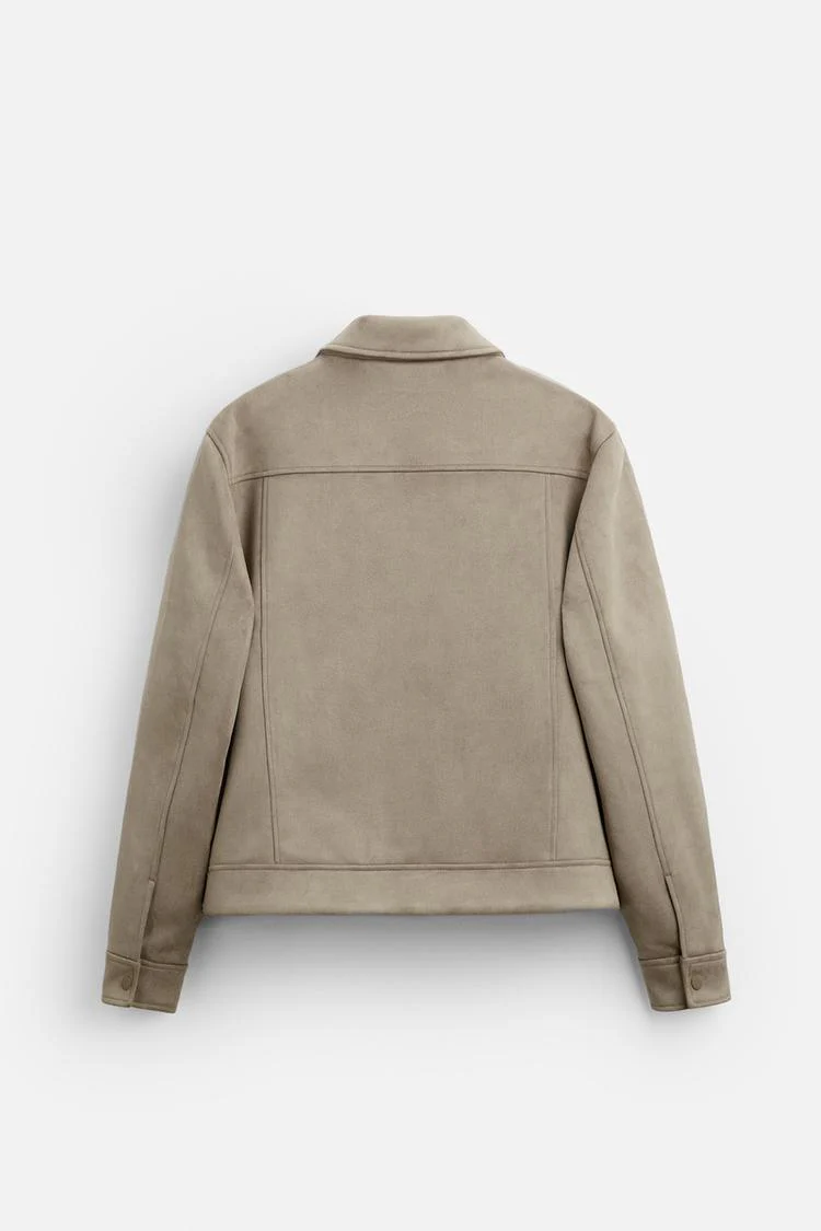 Blouson en matière synthétique - Noir – Image 6