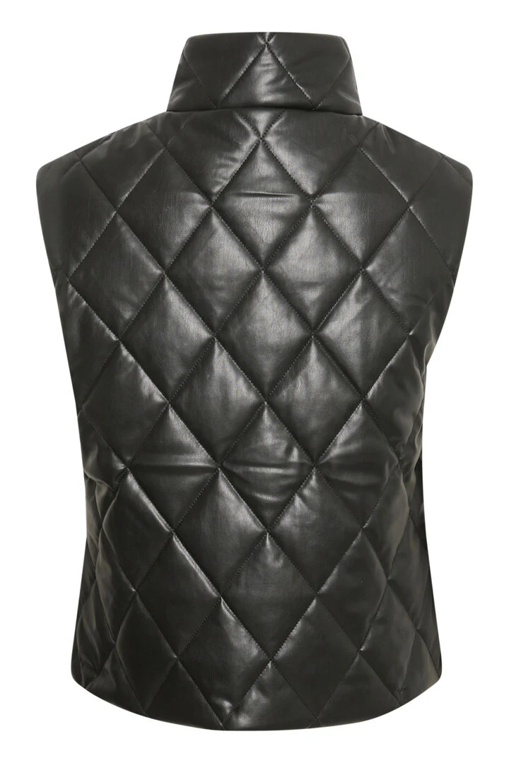 Veste sans manches matelassée noire – Image 6