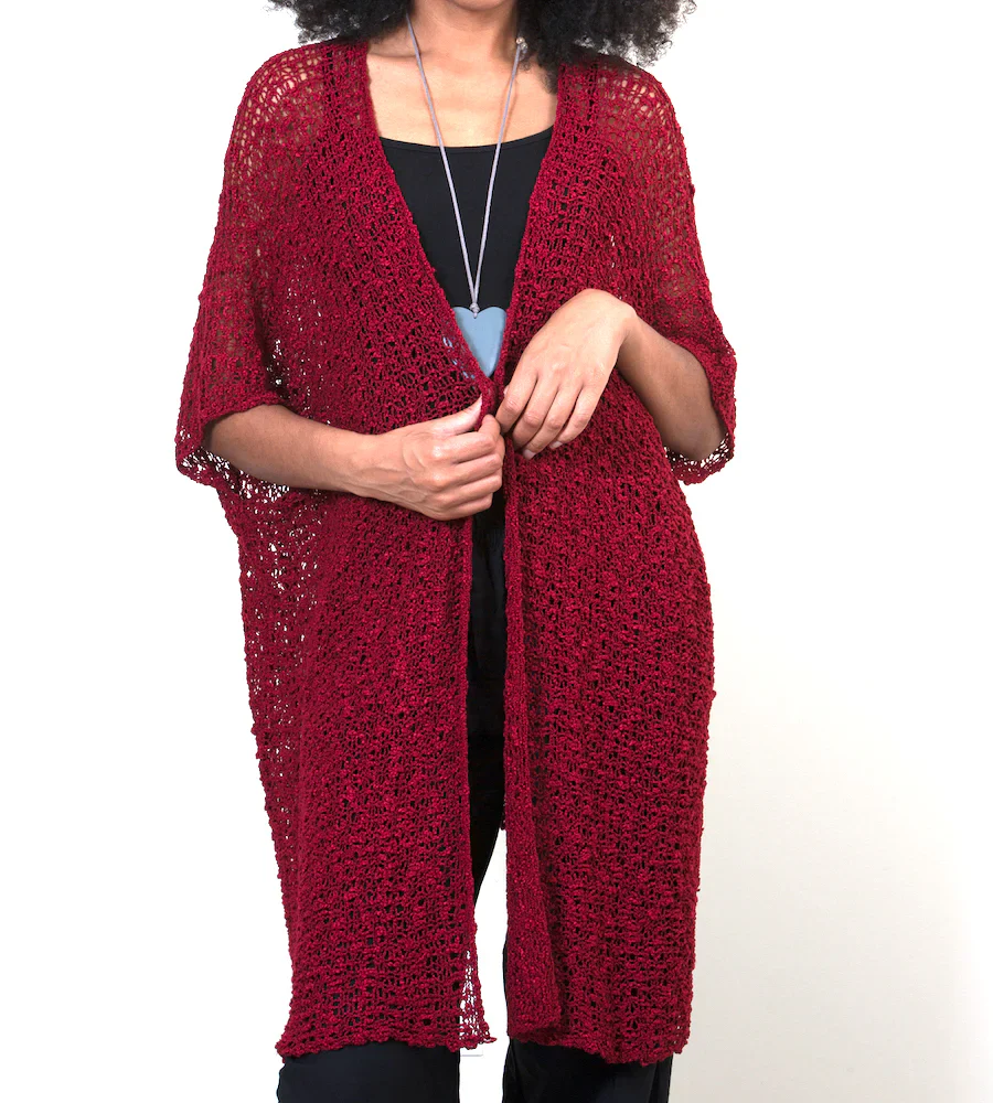 Cardigan en crochet popcorn – Image 6