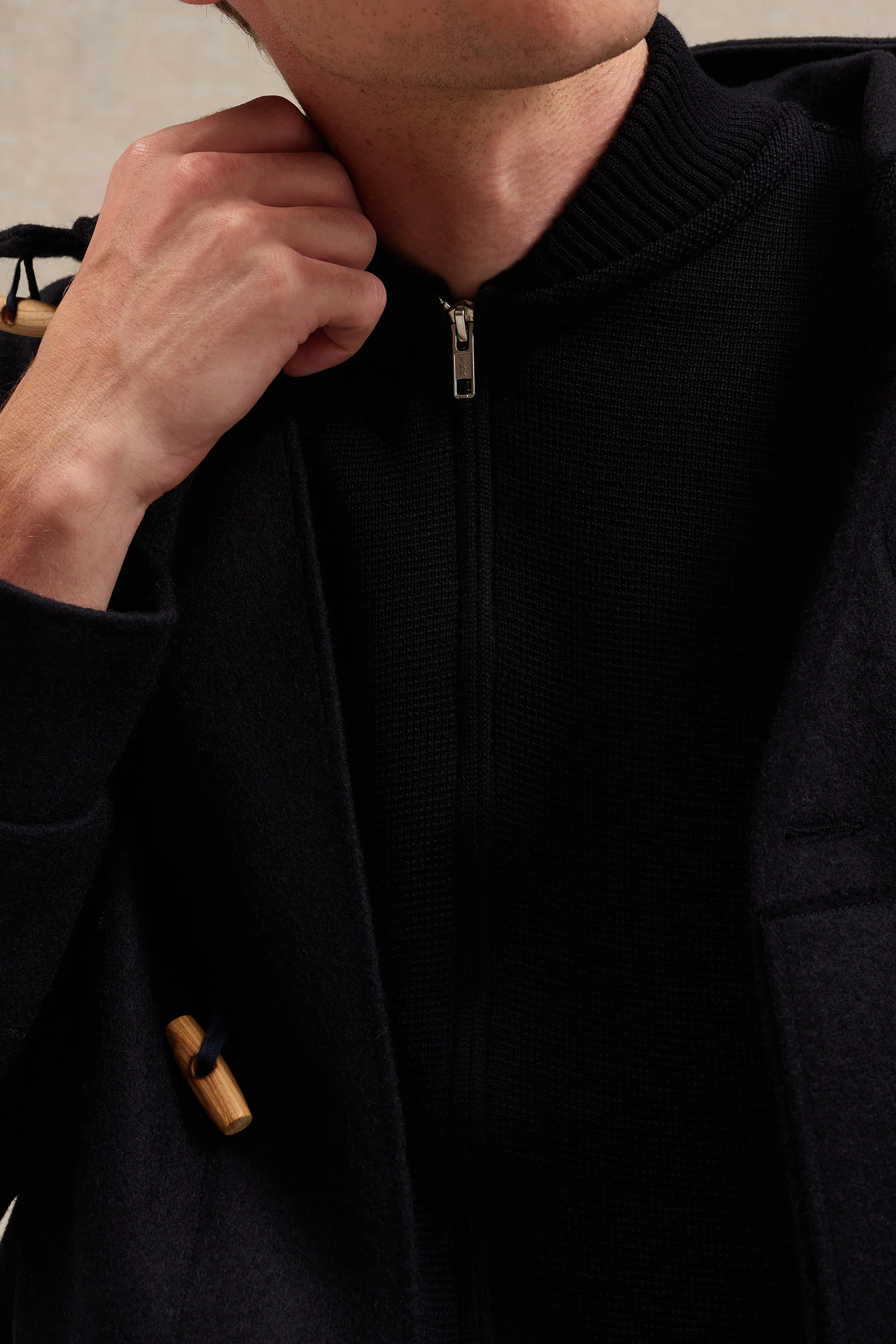 Gilet zippé marine Milano pour homme – Image 2