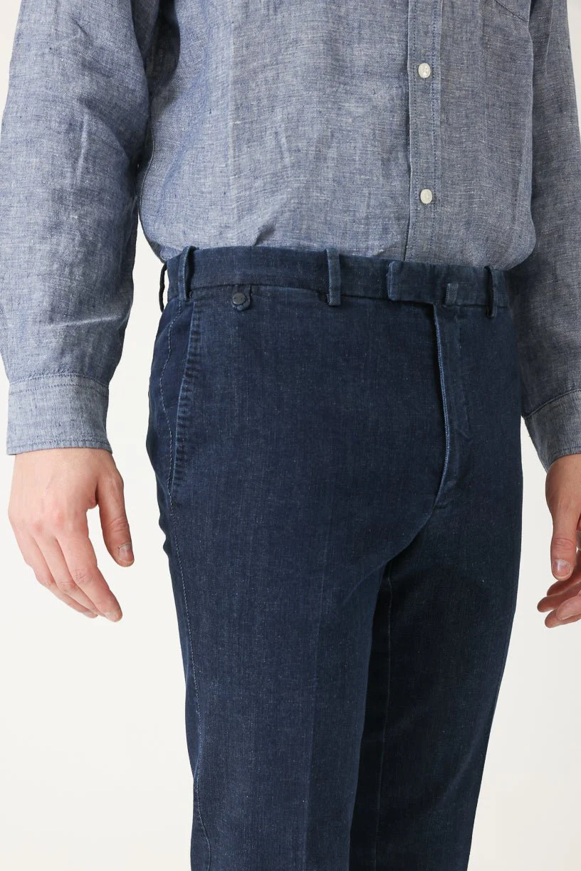 Pantalons BZV3 en jean denim japonais marine – Image 3