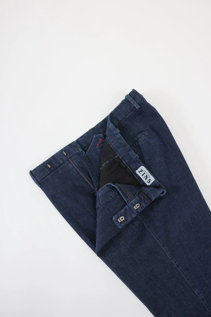 Pantalons BZV3 en jean denim japonais marine – Image 7