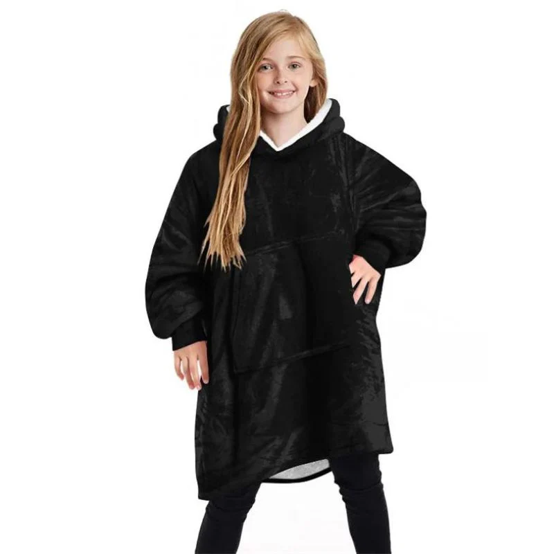 Sweat Plaid Enfant Noir – Image 3