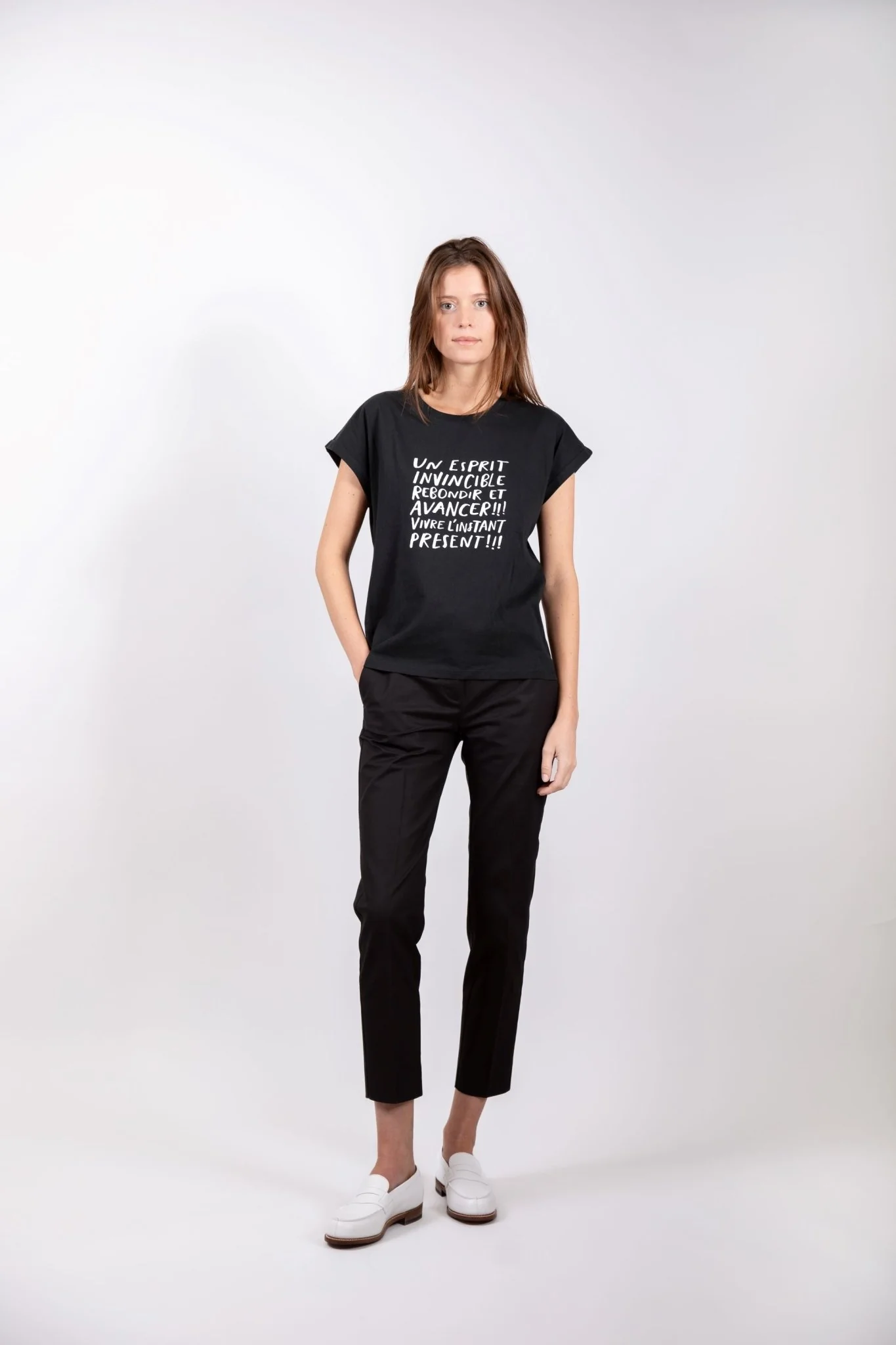 Pantalon Socoa en satin de coton stretch noir – Image 2