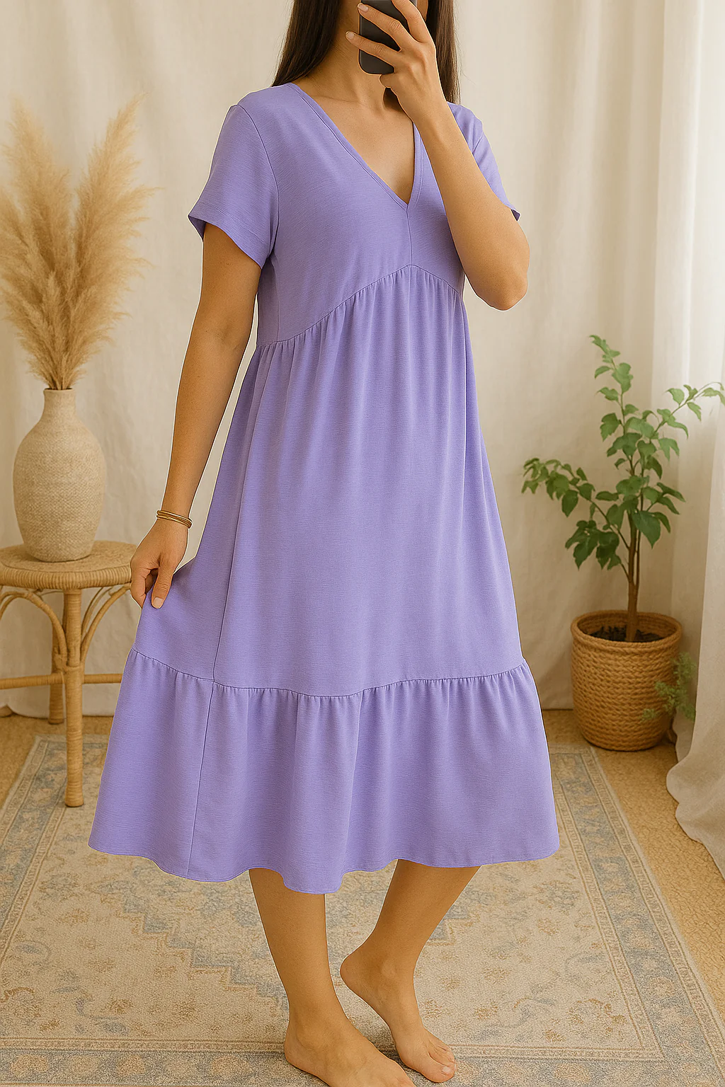 Robe Fluide Lila – Image 2