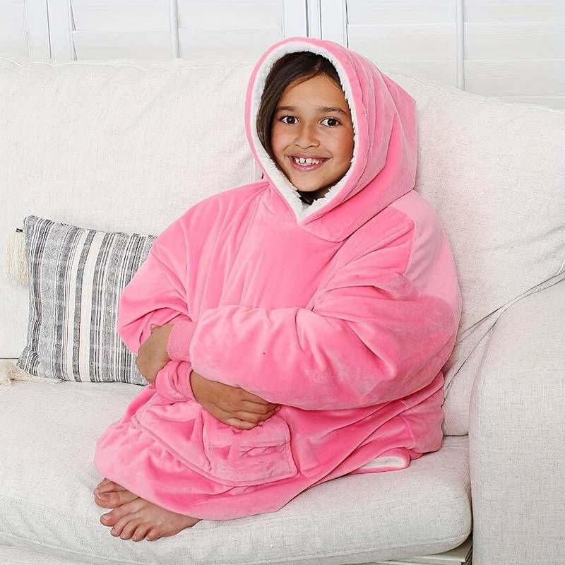 Sweat Plaid Enfant Rose – Image 2