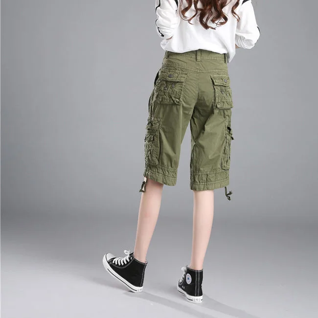 SHORT CARGO FEMME BEIGE CLASSIQUE – Image 7