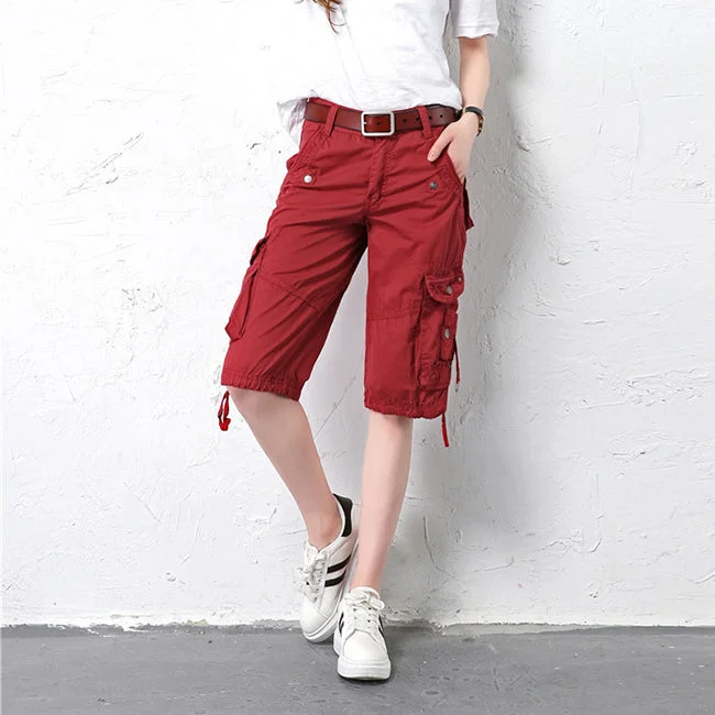 SHORT CARGO FEMME BEIGE CLASSIQUE – Image 8