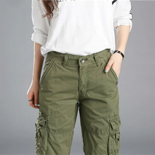 SHORT CARGO FEMME BEIGE CLASSIQUE – Image 6